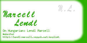 marcell lendl business card